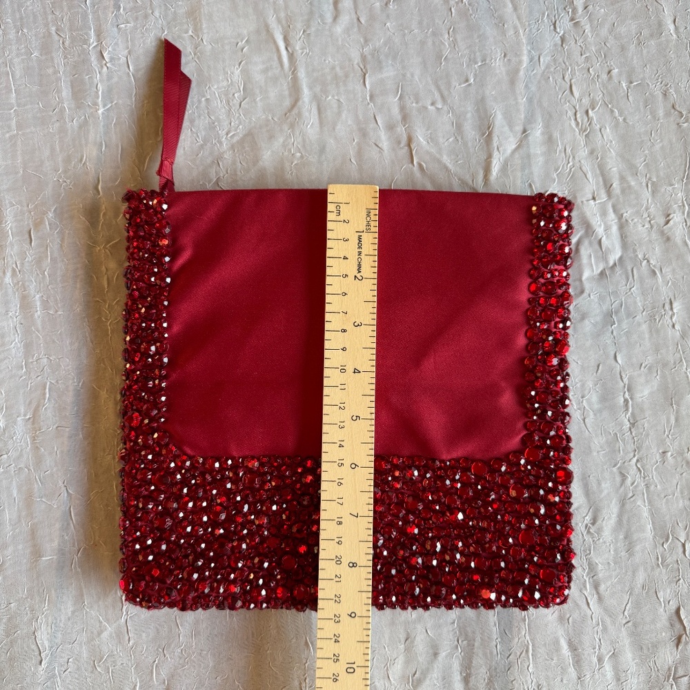 Banana Republic Ruby Red Jewel Clutch - Picture 9 of 10